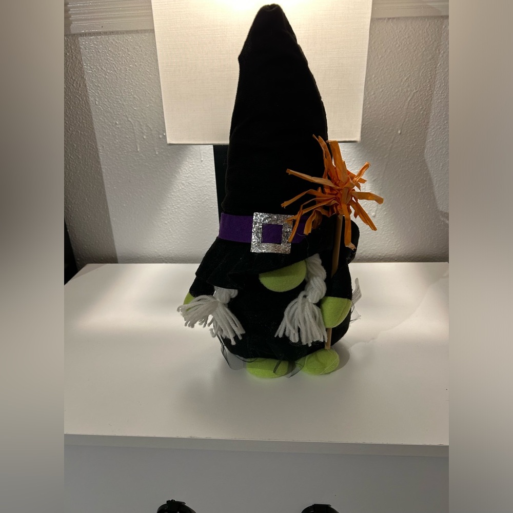 Witch Halloween Gnome Stuffed Decoration